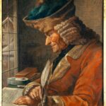Portrait de Voltaire dans son cabinet de travail